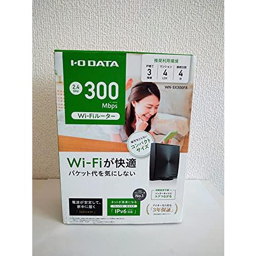 IODATA WN-SX300FR 360コネクト対応300Mbps(規格値) Wi-Fiルーター