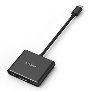 XPPen 液タブ ペンタブ 専用 多機能変換アダプタ USB Type-C to HDMI/USB 3.0/USB Type-C アダプタ ACW01｜ggf1-store