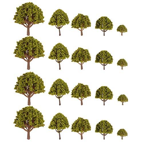 iplusmile 樹木 モデル 模型 ツリー 風景 20本 グリーン