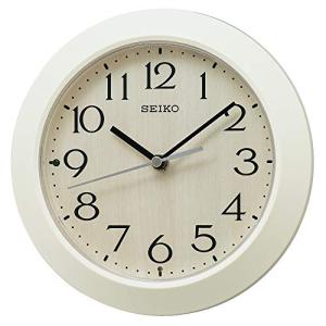 セイコークロック 掛け時計 置き時計兼用 ナチュラル 電波 アナログ アイボリー 本体サイズ:直径20.3*4.4cm KX245A｜ggf1-store