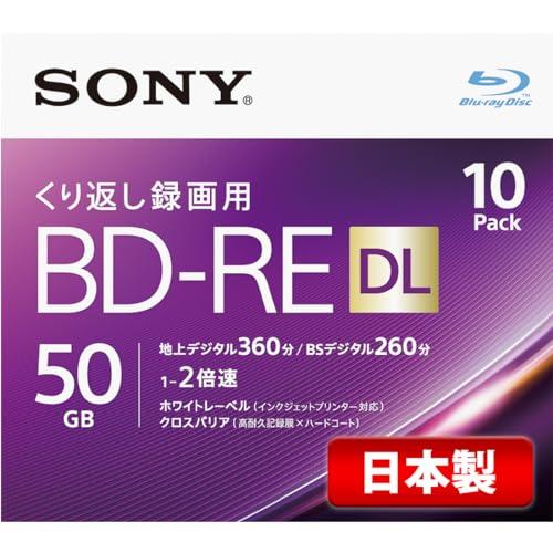 ソニー 日本製 ブルーレイディスク BD-RE DL 50GB (1枚あたり地デジ約6時間) 繰り返...