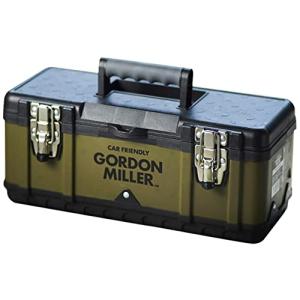 GORDON MILLER ツールボックス 390 (W390*H170*D185) キャンプ スチール 大型 取っ手付 トレー付 丈夫 工具 釣り カーキ オリーブ 1547816｜ggf1-store