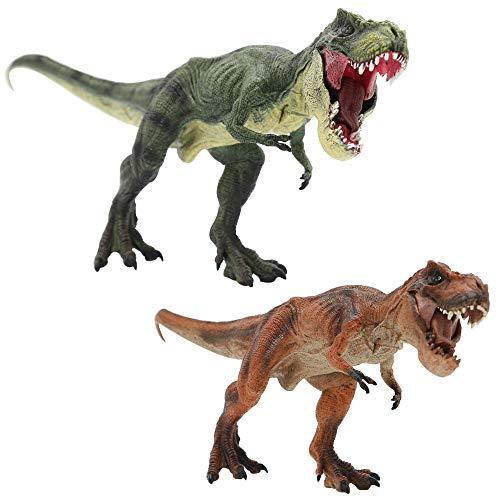 2種セット 恐竜 ティラノサウルス リアル 口開閉 30cm 模型 フィギア おもちゃ (ティラノサ...