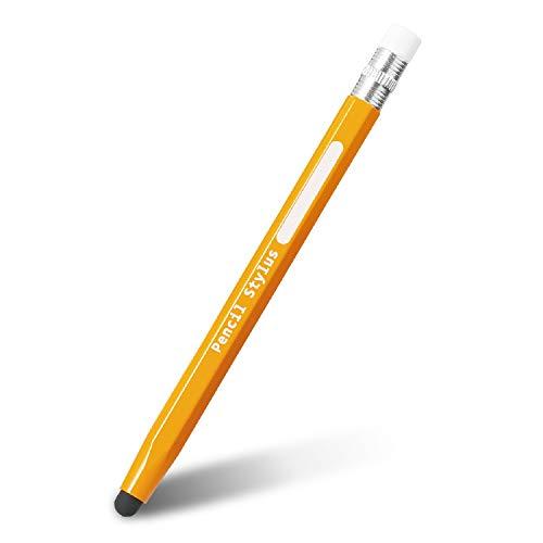 エレコム タッチペン 持ちやすい鉛筆型   スマホ/タブレット 対応   シリコン イエロー P-T...