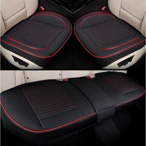 車用 シートカバーセット カーシートクッショ 前座席用2枚+後部座席用1枚 座布団クッション 座席シート 3枚組 カー用品 脱とても簡単 滑り止め