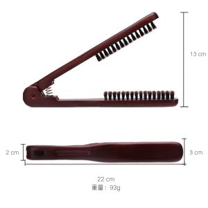 ヘアブラシ 豚毛 ストレートブラシ 挟むだけ ...の詳細画像4