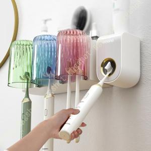 壁掛け式 歯ブラシホルダー コップ 歯磨きホルダー