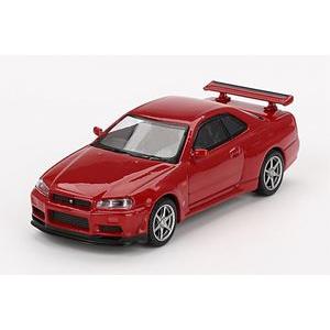1/64 Nissan SKYLINE GT-R R34 Vスペック アクティブレッド(右ハンドル)...