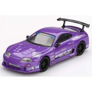 1/64 Toyota Supra (A80) GT-300 Top Secret Purple(左...