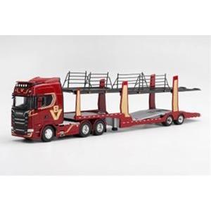 1/64 Scania 770S A6×4NA V8 50周年記念モデル カートランスポーター レッ...