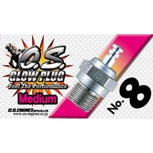 O.S.GLOW PLUGS NO.8 (ノーマルシリーズプラグ) 71608001 RCパーツ