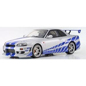 1/12 日産 スカイライン R34 GT-R 2001 Fast&amp;Furious (シルバー/ブル...