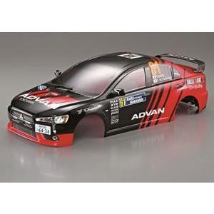 1/10 三菱 LANCER EVOLUTION X JRCラリー北海道2009 塗装済みボディ 4...