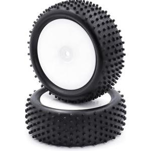 1/10オフロード 4WDフロントタイヤ 1/10 オフロードバギータイヤセット フロント12mmHEX 2個入 C8220 RC