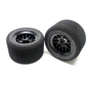 超大径ホイール接着整形済HIラバースポンジタイヤ フロント ZN9123 RCパーツ