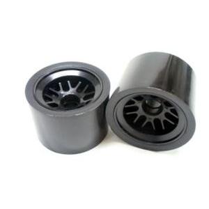 超大径ワイドF1スポンジタイヤ用ホイール フロント/ブラック/5セット Z8011B-5 RCパーツ