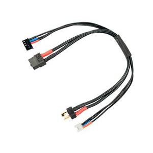 XT60⇒ディーンズコネクター 充電ケーブル タミヤLi-Feバランスコード一体型 HMJ490 R...