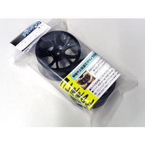 バギー用ハイトラクションホイールB78（リヤ/ブラック） BH-02BKR RCパーツ