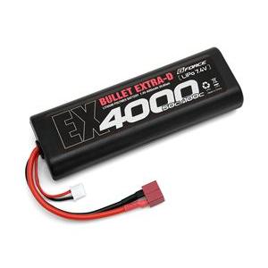 BULLET EXTRA-D 7.4V 4000mAh 50/100C ラジコンカー用LiPoバッテ...