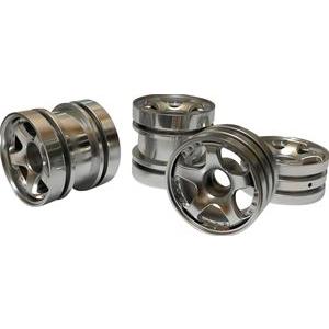 グラスホッパー用ホイールセットSP1 マットシルバー WP-0206 RCパーツ