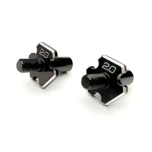 RDX用アルミ製フロントアクスル (2.0mm、2個入) D1-010FA2 RCパーツ