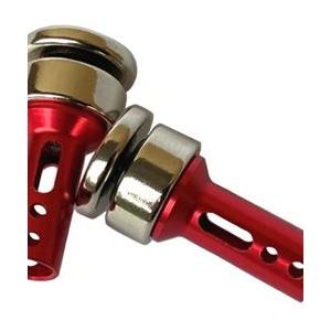 フロント用ボディマウントキャップ マグネットタイプ ヨコモ用（5mm)レッド TP-80RE RCパ...