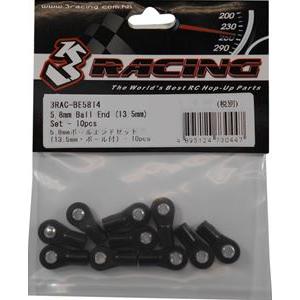 5.8mmボールエンドセット(13.5mm・ボール付) 10pcs 3RAC-BE5814 RCパー...