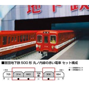 KATO 丸ノ内線の赤い電車 営団地下鉄500形 3両基本セット 10 KATO 丸ノ内線の赤い電車 営団地下鉄500形 3両基本セット 10