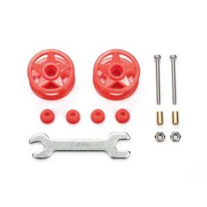 2段低摩擦プラローラー (19-19mm) レッド (ミニ四駆ステーション