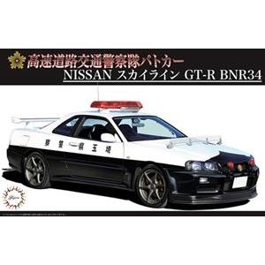 1/24 ニッサン スカイライン（R34）GT-R パトカー ID87 組み立て式プラモデル
