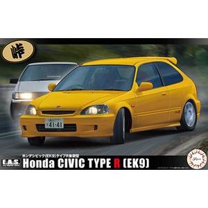 1/24 ホンダ シビック(EK9)タイプR後期型 峠11 組み立て式プラモデル