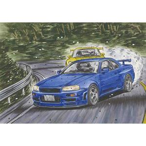 1/24 スカイラインGT-R (BNR34) 星野好造 [頭文字D] ISD22 組み立て式プラモ...