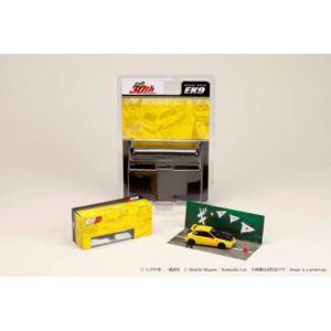 1/64 HONDA CIVIC EK9 東堂塾 頭文字D 舘智幸VS藤原拓海 HJDMD007 完...