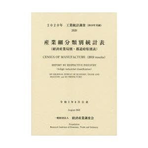 2020年 工業統計調査産業細分類別統計表