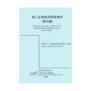個人企業経済調査報告 平成29年1〜3月期及び平成28年度動向編