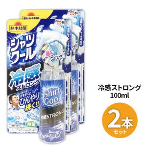 [2個セット] 熱中対策 シャツクール 冷感ストロング 100mL 冷感 冷たい スプレー シャツ 衣類 夏 熱中症対策 熱 アイス 冷感スプレー 涼しい ひんやり｜ggtokyo