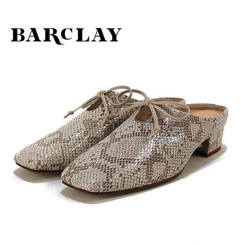 SALE30%OFF バークレー　BARCLAY　革　リボン飾り　シンプルミュール