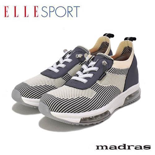 ELLESPORT　エルスポーツ　マドラス社製　生地　ニット　カジュアルスニーカー