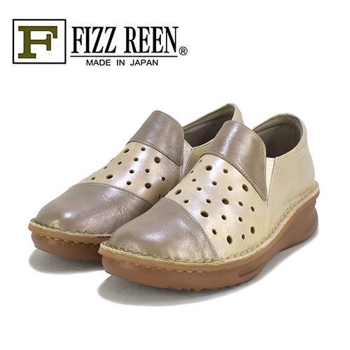 FIZZREEN　フィズリーン　革　レザーカット　バイカラー　スリッポン