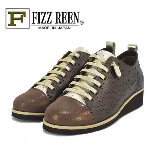 FIZZREEN フィズリーン 革 ヒールアップ レザー スニーカー