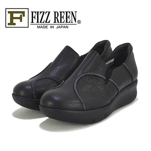 FIZZREEN　フィズリーン　革　厚底　スリッポン　カジュアルシューズ