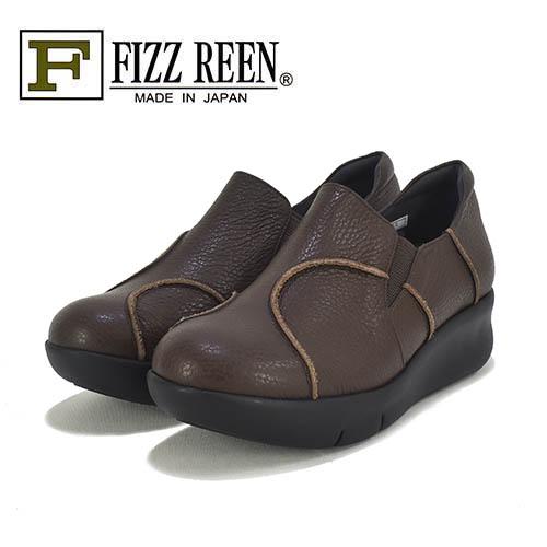 FIZZREEN　フィズリーン　革　厚底　スリッポン　カジュアルシューズ