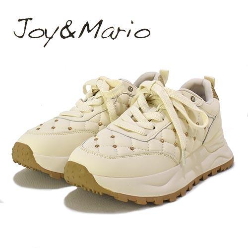 ジョイマリオ　Joy&amp;Mario　合皮　キルティング　厚底　スニーカー