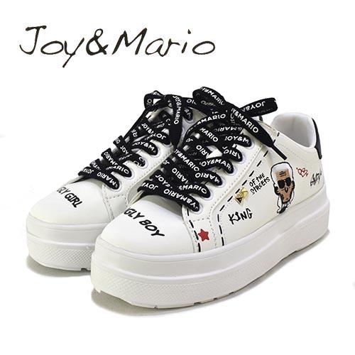 ジョイマリオ　Joy&amp;Mario　合皮　VGLYBOY　イラスト　厚底　スニーカー