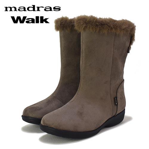 マドラス　ウォーク　ゴアテックス（スエード風人工皮革）　ボア付　ショートブーツ