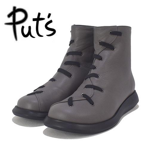 Put`s　革　ヒモステッチ　ショートブーツ