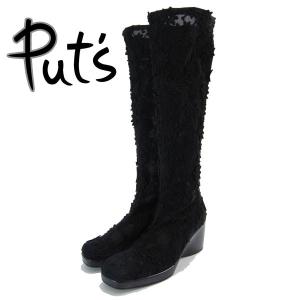 Put`s　花モチーフストレッチロングブーツ