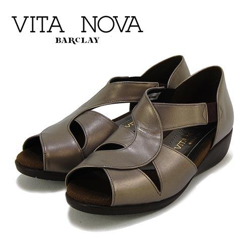 SALE30%OFF ビタノーバ VITA NOVA 革 オープントウ カジュアルサンダル