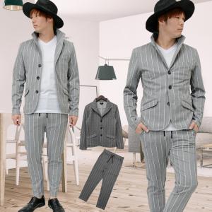 閉店セール】スーツ メンズ スーツセットアップ ミドル丈 上下セット