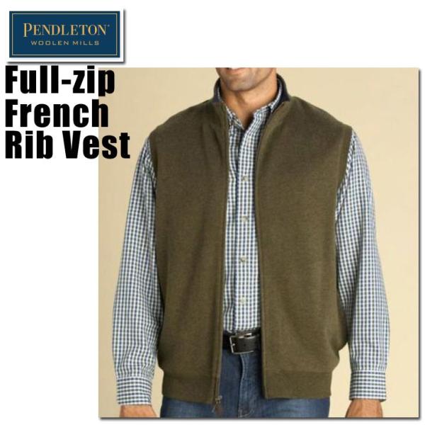 Pendleton (ペンドルトン) Full-zip French Rib Vest (フルジップ...